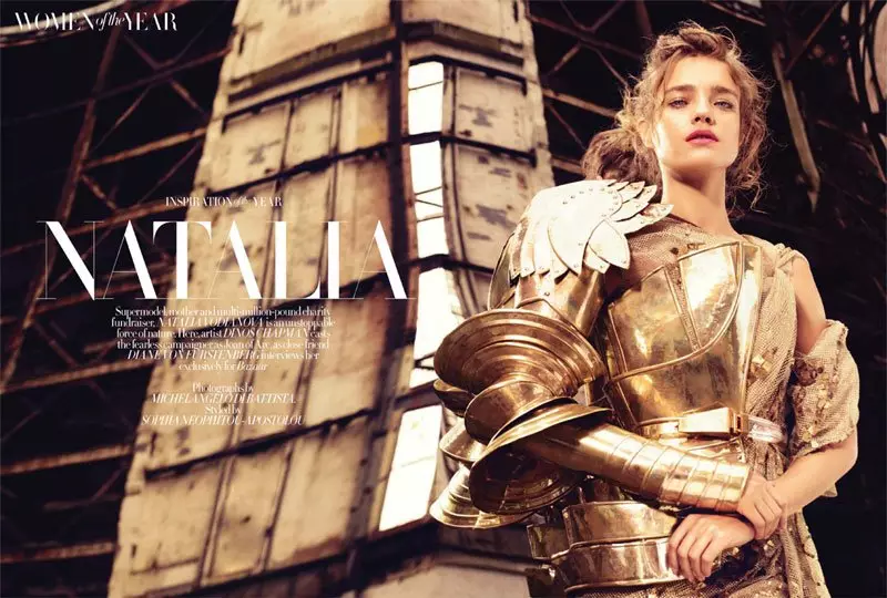 Natalia Vodianova para Harper's Bazaar Reino Unido decembro de 2010 por Michelangelo di Battista