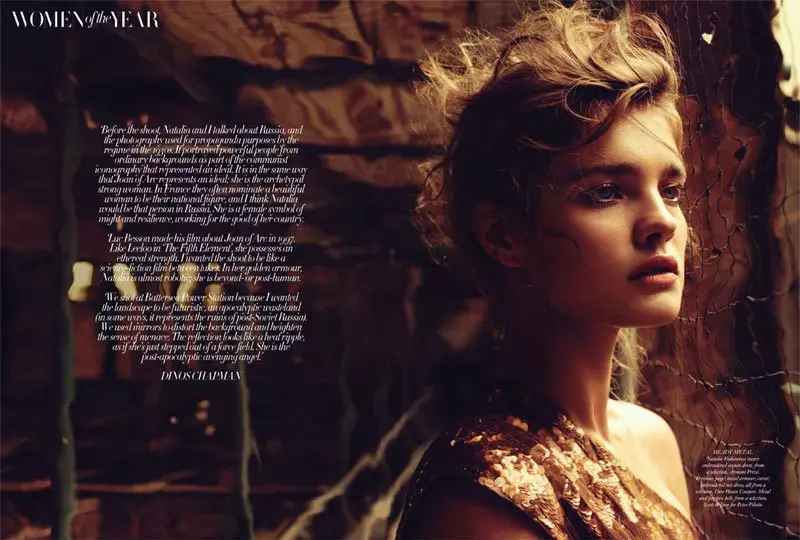 Natalia Vodianova pentru Harper's Bazaar Marea Britanie decembrie 2010 de Michelangelo di Battista