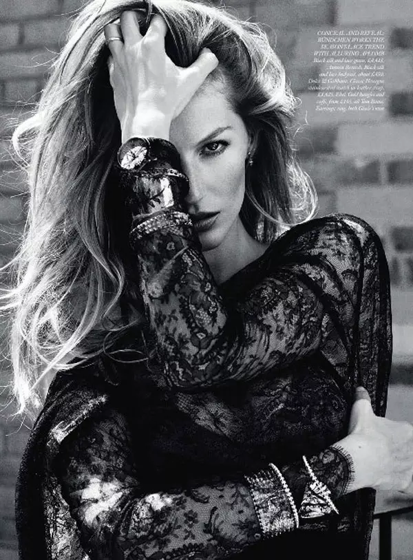 Gisele Bundchen vir Harper's Bazaar UK September 2010 deur Cédric Buchet