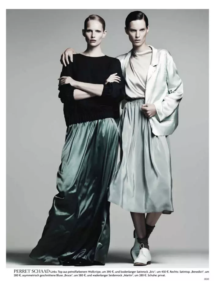 Iris Strubegger & Katrin Thormann de Gregory Harris por Vogue Germany aŭgusto 2011