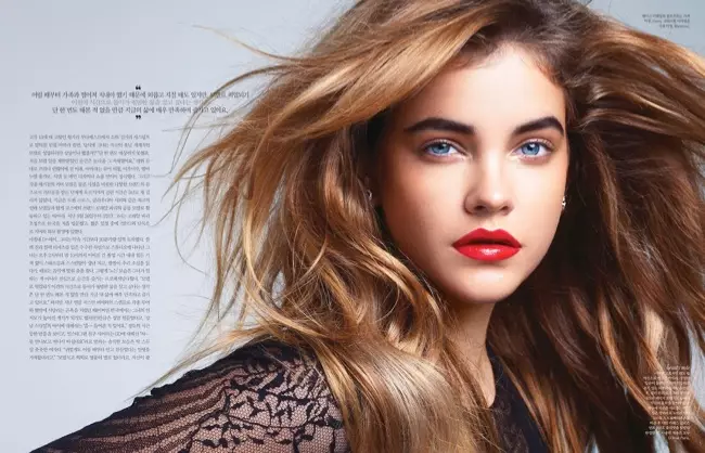 Barbara Palvin Ludas en la Oktobra Kovra Rakonto de Elle Koreio