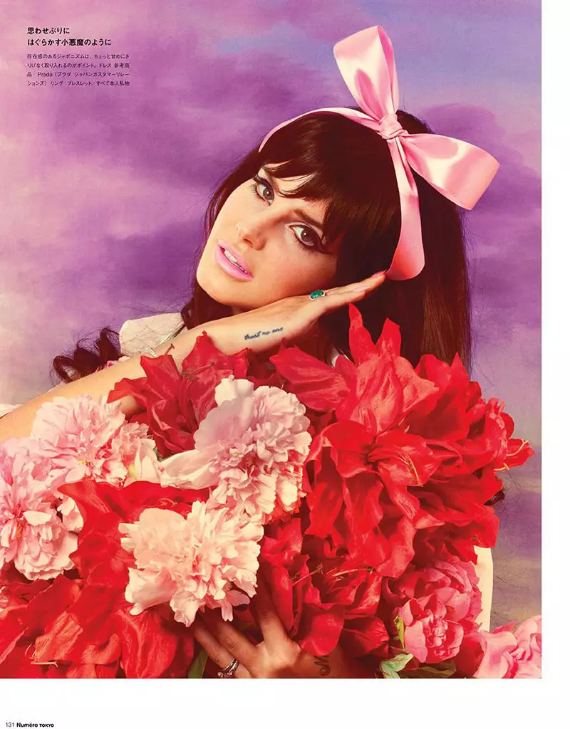 Lana Del Rey សម្តែងក្នុងរឿង Manga-Inspired Shoot សម្រាប់ Numéro Tokyo ដោយ Mariano Vivanco