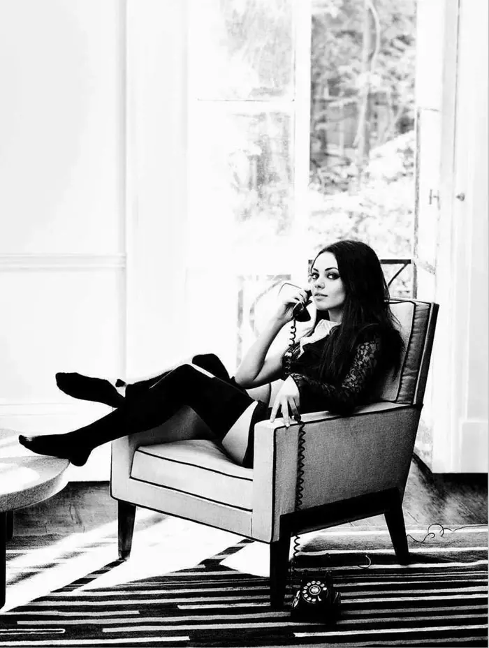 Mila Kunis deur Robert Erdmann vir Glamour UK September 2011