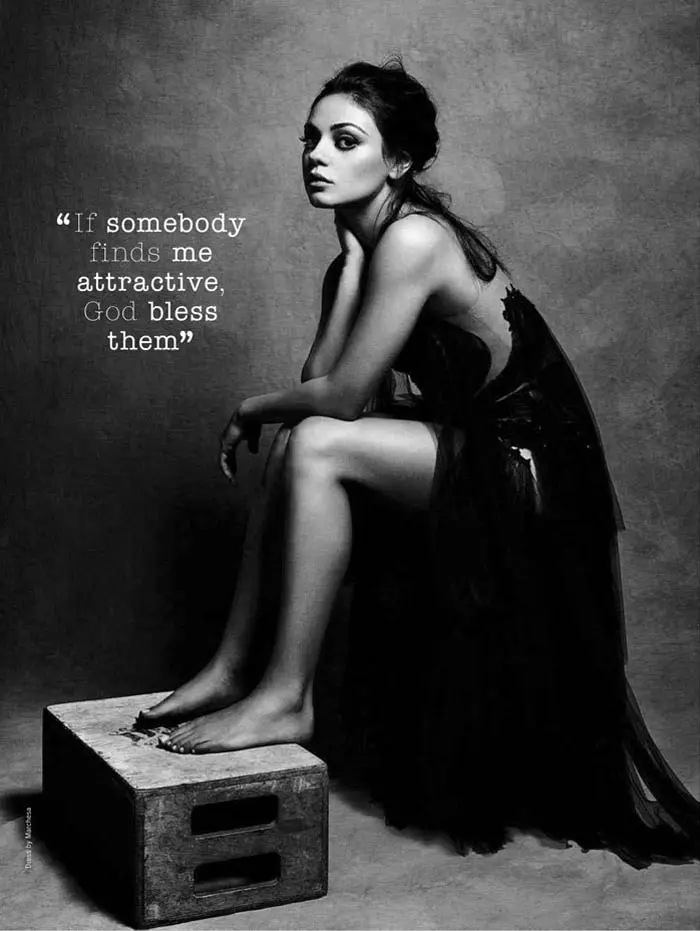 Mila Kunis de Robert Erdmann per a Glamour UK, setembre de 2011