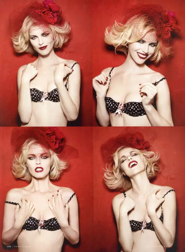 Eva Herzigova för Vanity Fair Spain september 2010 av Rankin