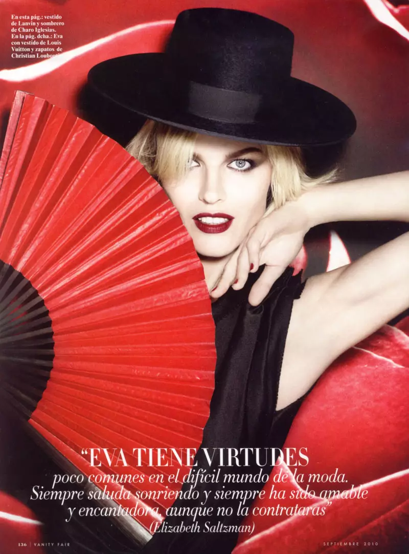 Eva Herzigova voor Vanity Fair Spanje september 2010 door Rankin