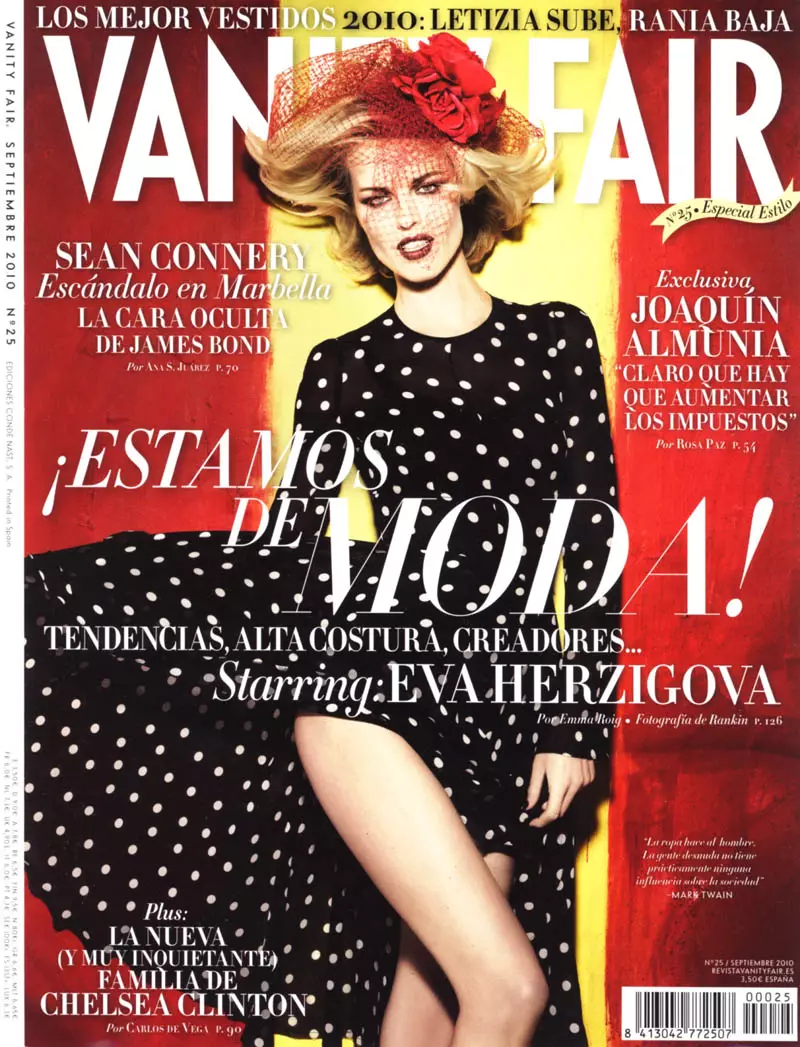 Eva Herzigova don Nunin Nunin Spain Satumba 2010 na Rankin