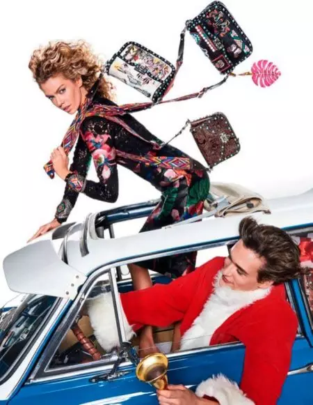 Sara Sampaio & Stella Maxwell har en stilfull jul i Vogue Paris