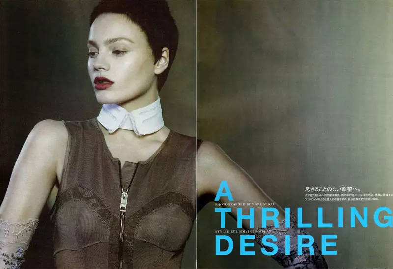 Anna Jagodzinska door Mark Segal in A Thrilling Desire | Vogue Nippon September 2010