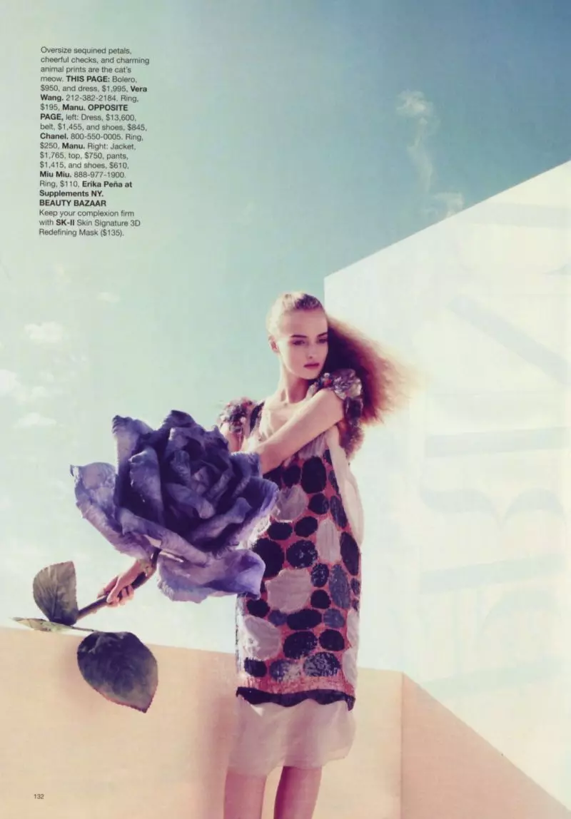 Harper's Bazaar US Febrewaris 2010 | Amanda Norgaard & Regina Feoktistova troch Camilla Åkrans