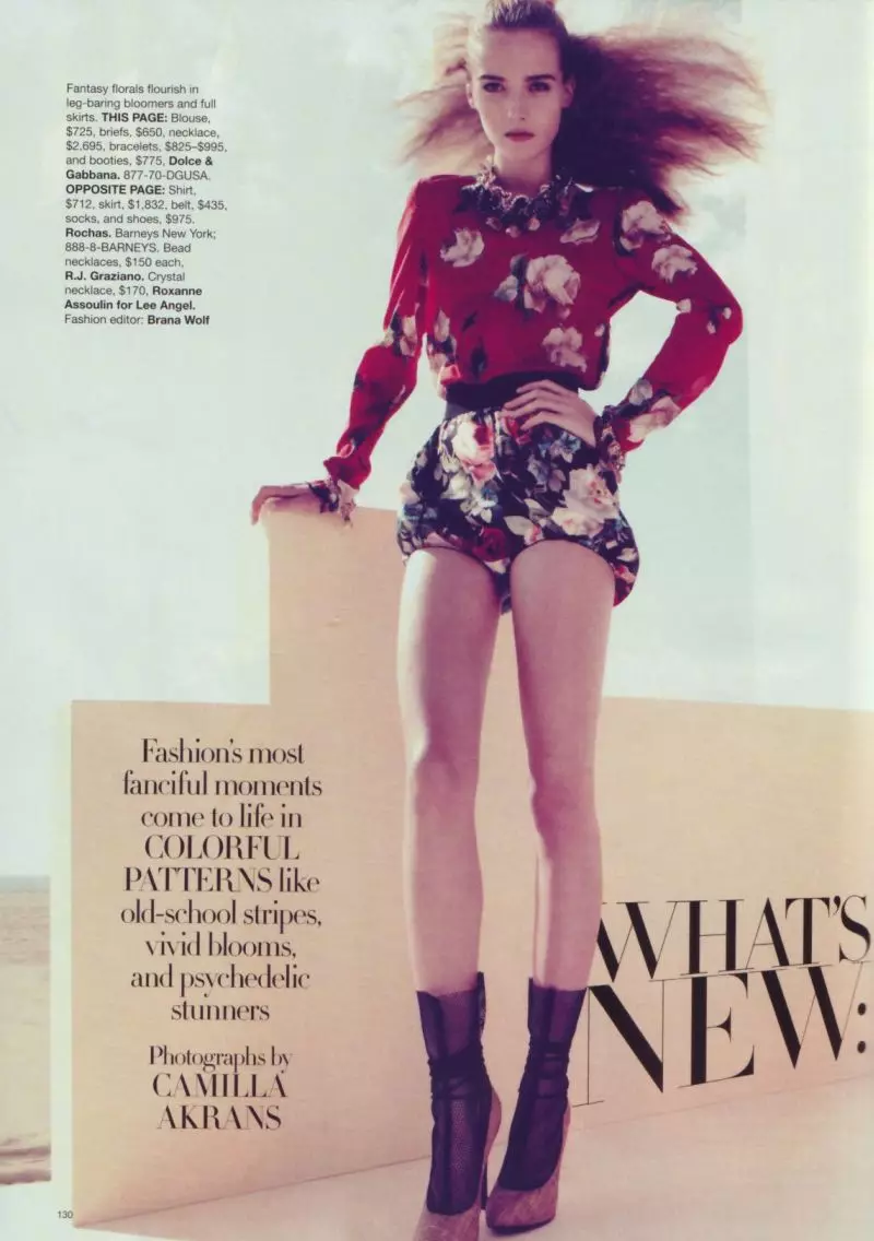 Harper's Bazaar US February 2010 | Amanda Norgaard naRegina Feoktistova naCamilla Åkrans