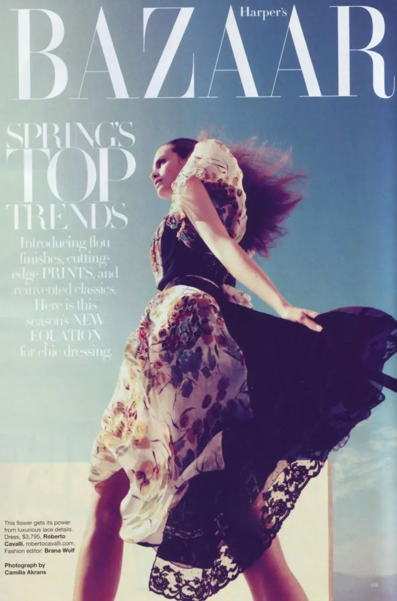 Harper's Bazaar Marekani Februari 2010 | Amanda Norgaard na Regina Feoktistova na Camilla Åkrans