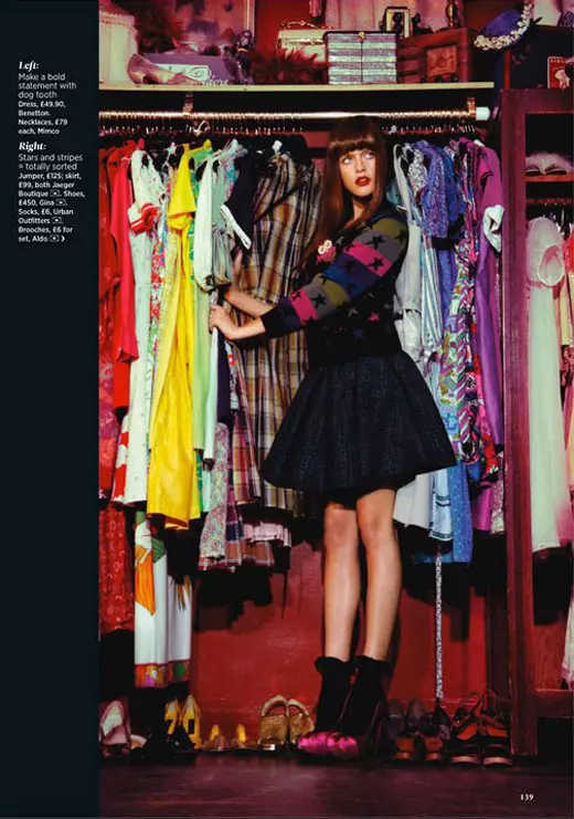 Kim Cloutier door Jamie Nelson voor Cosmopolitan UK september 2010