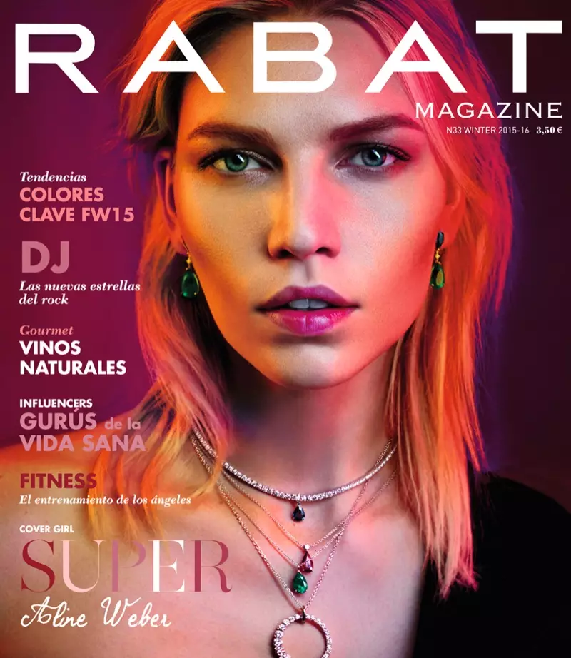 Aline Weber Rabat Magazine kış 2015.2016 kapağında