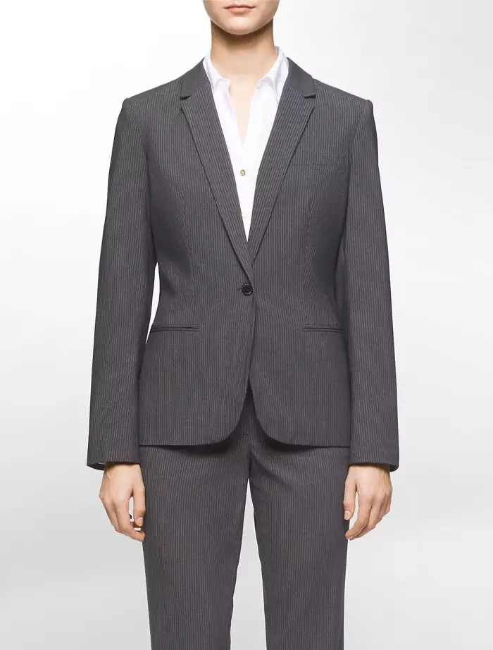 Calvin Klein Rimwe Bhatani Pinstripe Suit Jacket