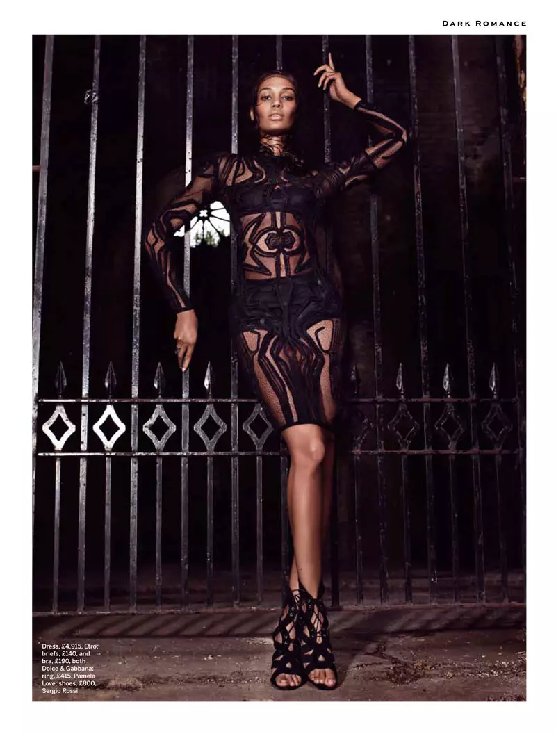 Joan Smalls är Divine in Black för Stylist Magazine