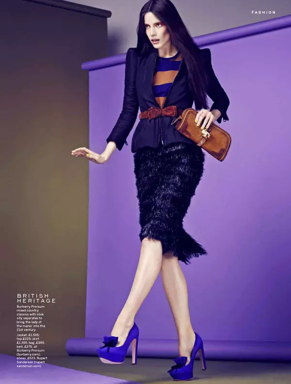 Si Amy Greenhough Dons Bold Autumn Selects para sa Stylist Magazine