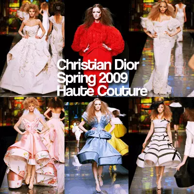 Christian Dior Գարուն 2009 Բարձր նորաձեւություն