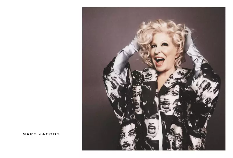 Bette Midler ĉefrolas en la printempa kampanjo 2016 de Marc Jacobs