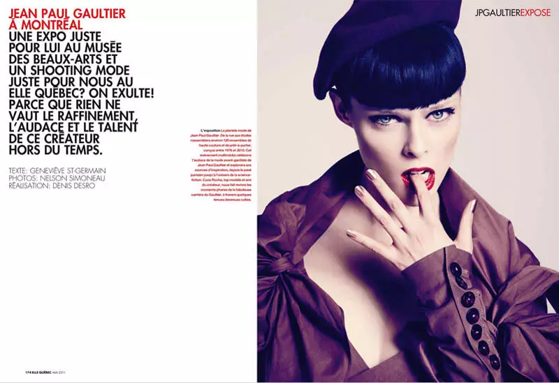 Coco Rocha for Elle Quebec 2011 年 5 月 Nelson Simoneau