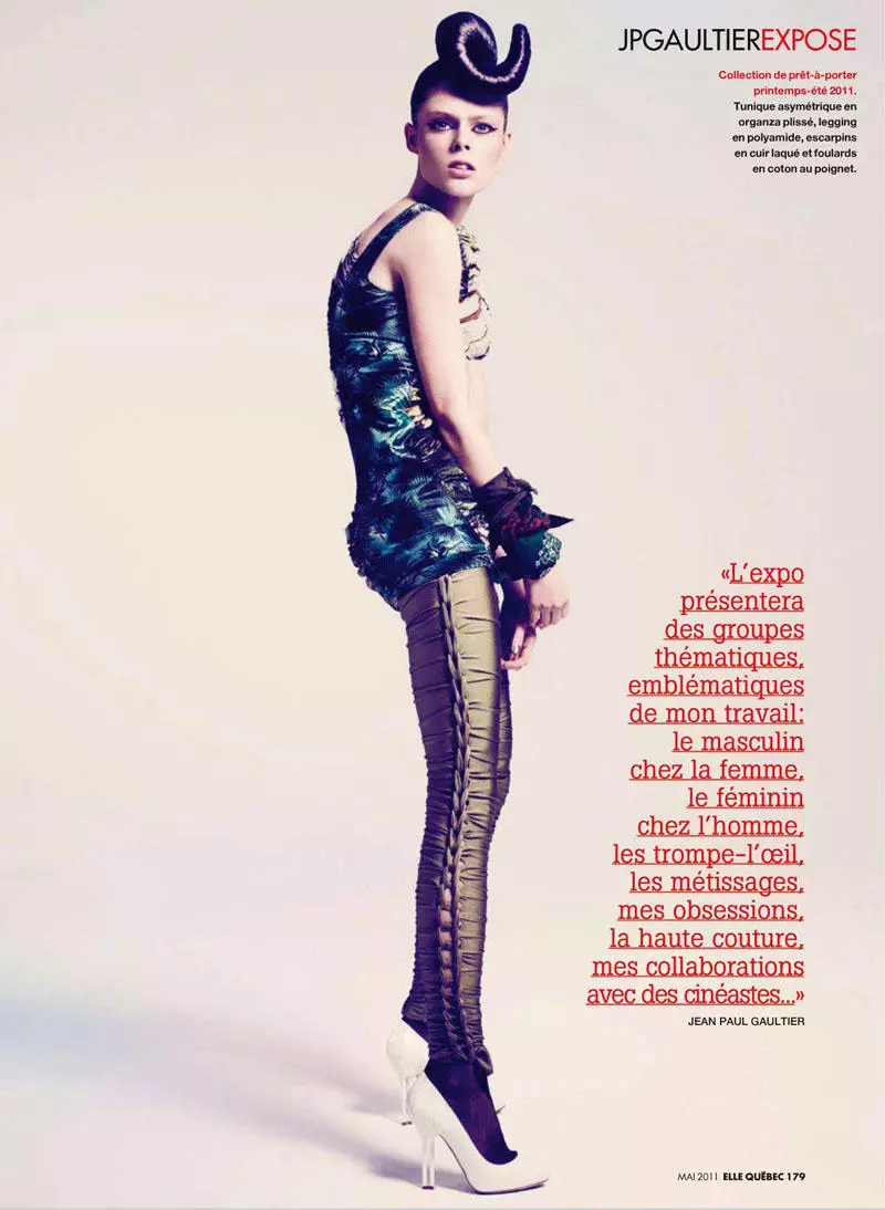 Coco Rocha por Elle Quebec majo 2011 de Nelson Simoneau