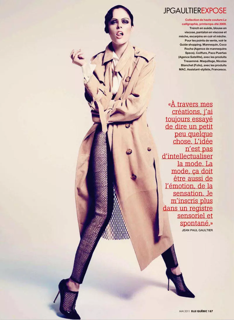 Coco Rocha jaoks Elle Quebec Mai 2011 autor Nelson Simoneau