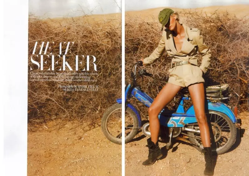 Carmen Kass av Mark Pillai i Heat Seeker | Harper's Bazaar Storbritannien juni 2010