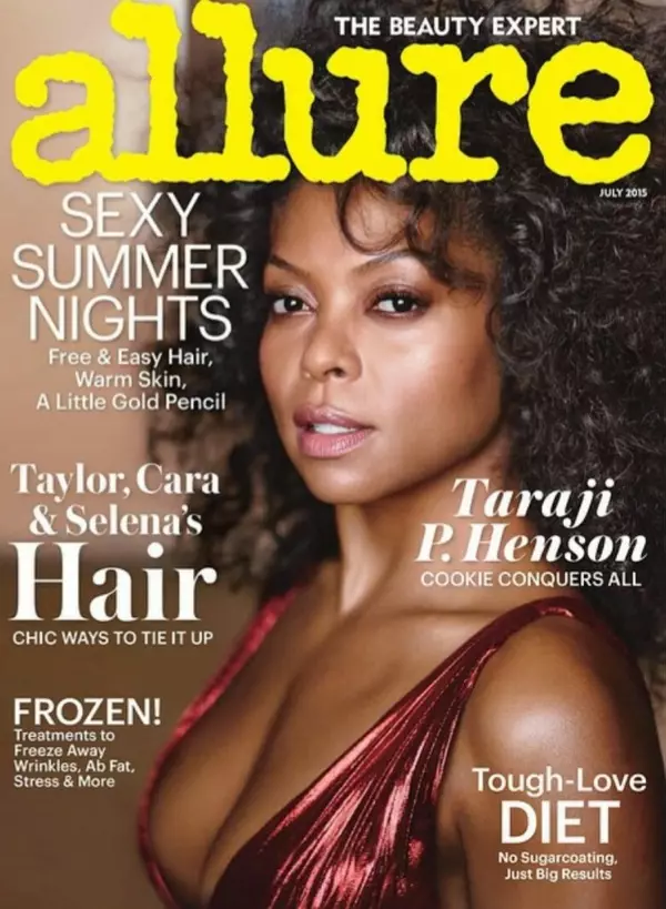 Тараджы П. Хенсан на вокладцы часопіса Allure за ліпень 2015 года