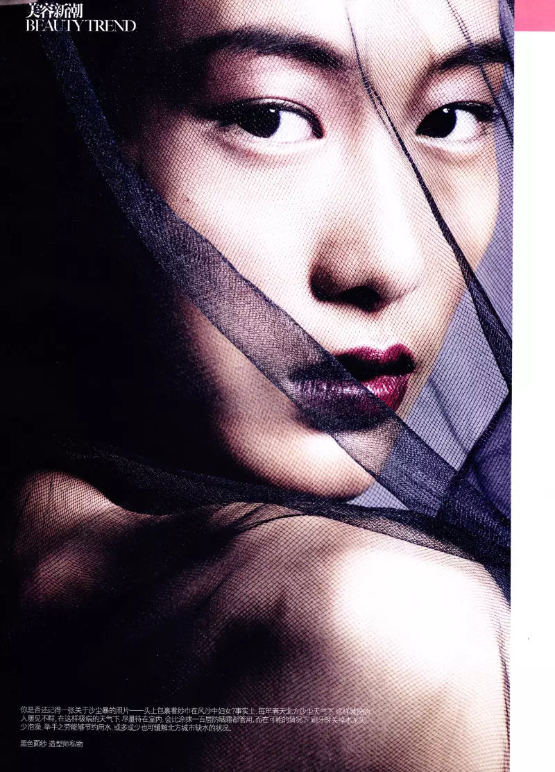 Shu Pei le Regan Cameron do Vogue China Eanáir 2011