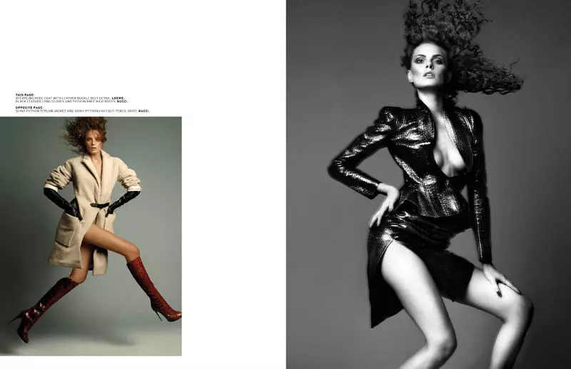 Vlada Saulchenkova, L'Officiel Singapore Shoot'ta Chuando & Frey için Glam Aldı