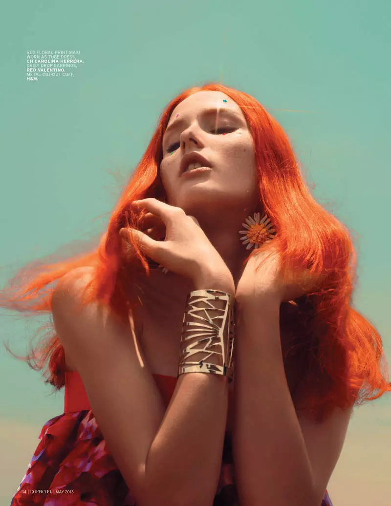 Jasmin Jalo, L'Officiel Singapore-un May 2013-ün Cover Çəkilişləri üçün Təbii Yüksək Qiymətə Sahibdir