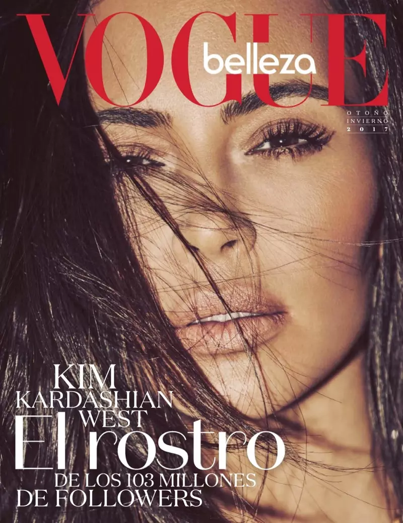 Kim Kardashian Vogue Mexico go'zallik qo'shimchasida suratga tushdi