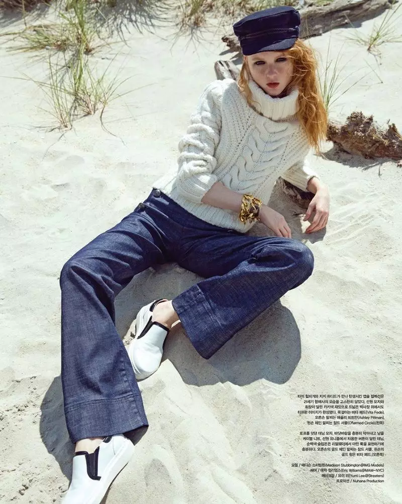 Madison Stubbington Nganut Gaya Nautical kanggo Vogue Korea