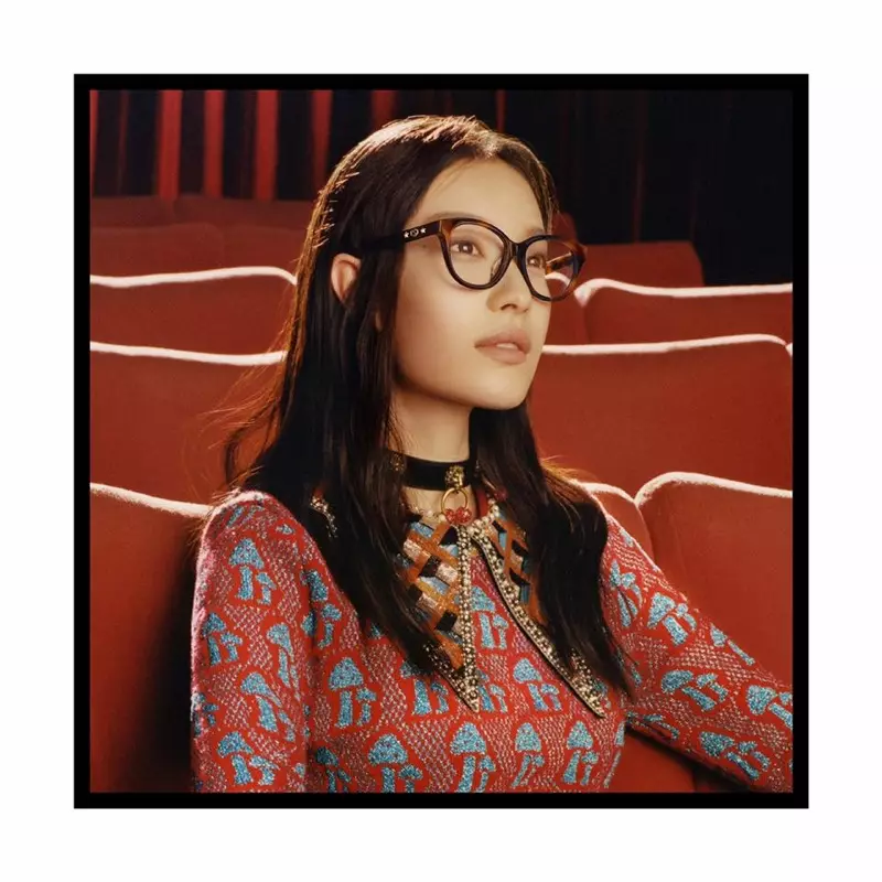 ظهرت الممثلة الصينية ني ني في حملة Gucci Eyewear لخريف وشتاء 2017