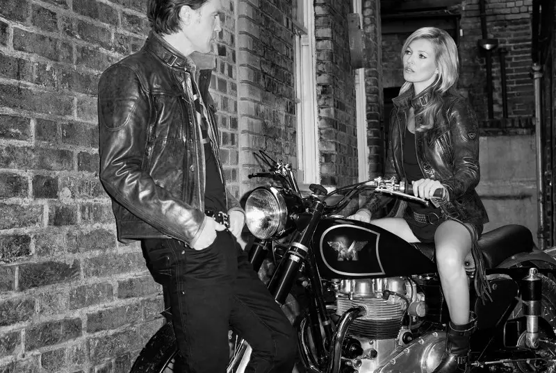 Kate Moss er Biker Cool for Matchless Fall 2013 Campaign af Terry Richardson