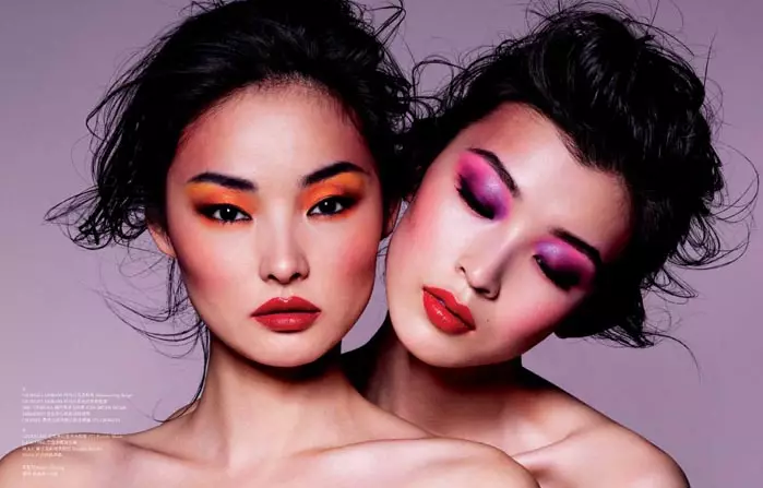 Miao Bin Si & Ma Jing โดย Stockton Johnson สำหรับ ROUGE Spring 2011