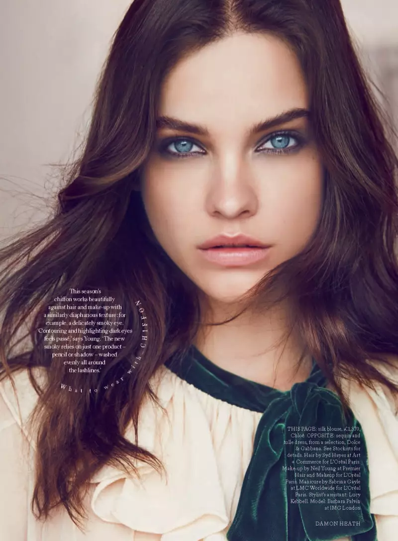 D'Barbara Palvin schmëlzt mat engem rauchege Eyeshadow Look