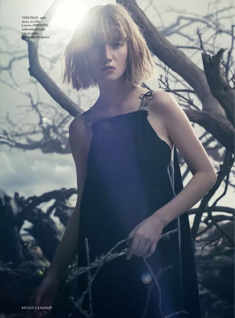 Lou Schoof Models Dreamy Nymph-like Dresses for BAZAAR UK