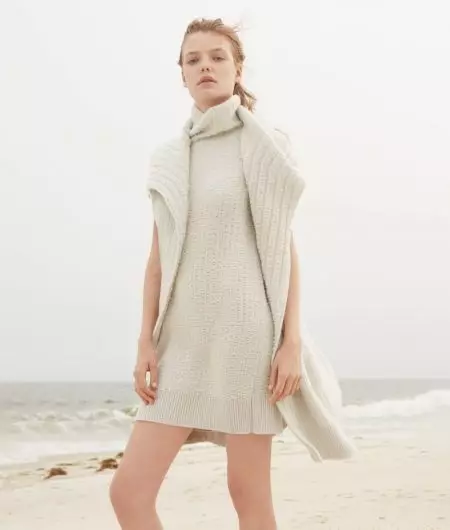 Roos Abels Heads to the Beach in Calvin Klein's Cashmere Collection