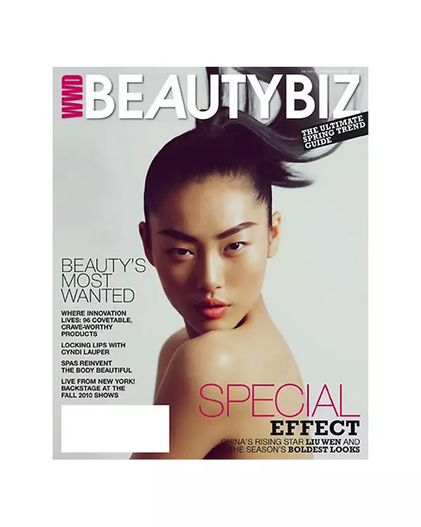 โมเดลประจำเดือน | Liu Wen โดย Guy Aroch สำหรับ WWD Beauty Biz