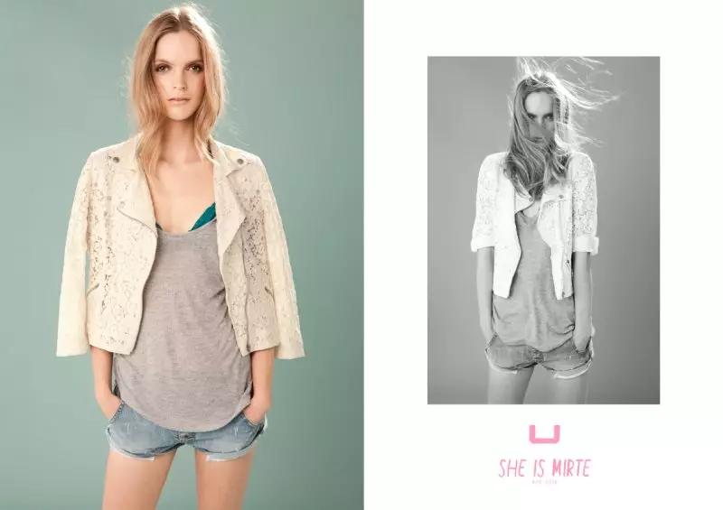 Mirte Maas para sa U ni Adolfo Dominguez Spring 2012 Campaign