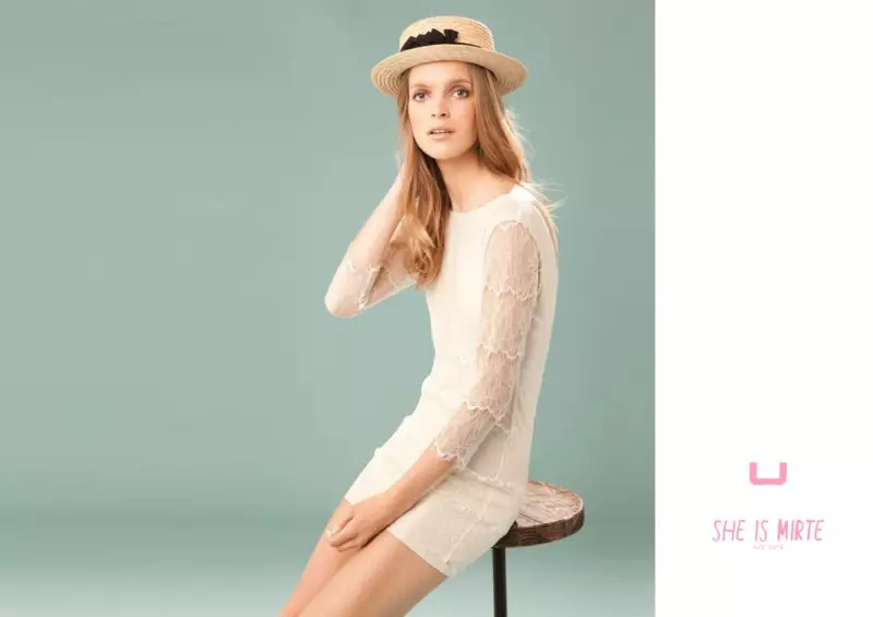 Mirte Maas for U විසින් Adolfo Dominguez Spring 2012 ව්‍යාපාරය