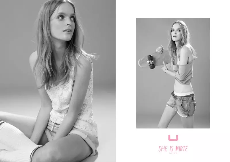 Mirte Maas para sa U ni Adolfo Dominguez Spring 2012 Campaign