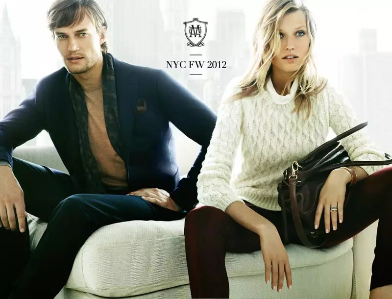 Toni Garrn Fronts Massimo Dutti's Fall 2012 Campaign naMario Testino