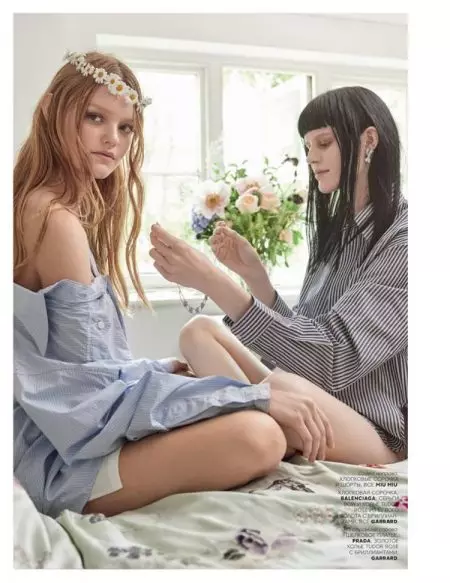 Willow Hand & Hannah Elyse تعيشان الحياة البسيطة في Vogue Russia