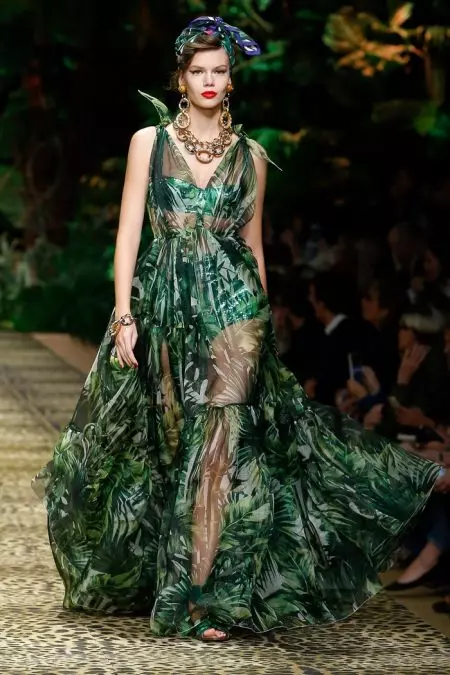 Dolce & Gabbana vai tropical para a primavera de 2020