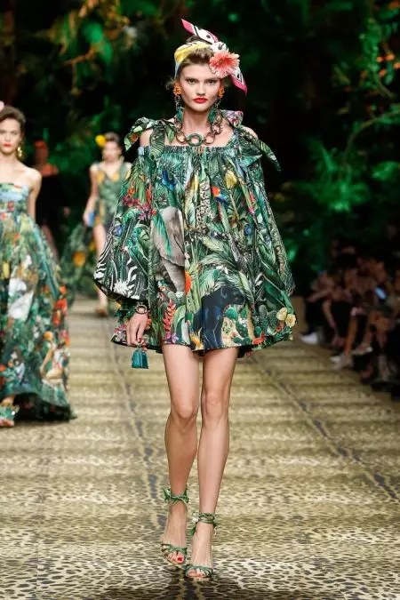 Dolce & Gabbana vai tropical para a primavera de 2020