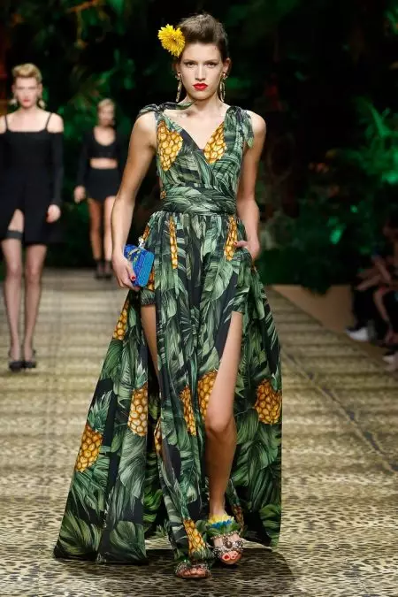 Dolce & Gabbana vai tropical para a primavera de 2020