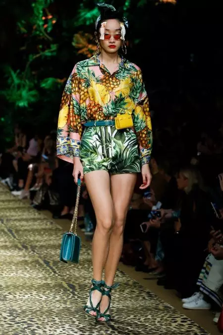 Dolce & Gabbana Fariĝas Tropika por Printempo 2020