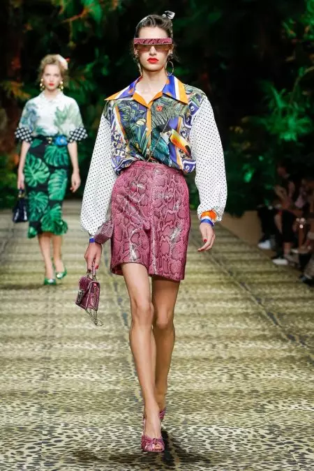 Dolce & Gabbana vai tropical para a primavera de 2020